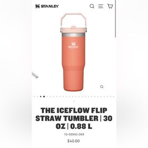 THE ICEFLOW FLIP STRAW TUMBLER | 30 OZ | 0.88 L GRAPEFRUIT